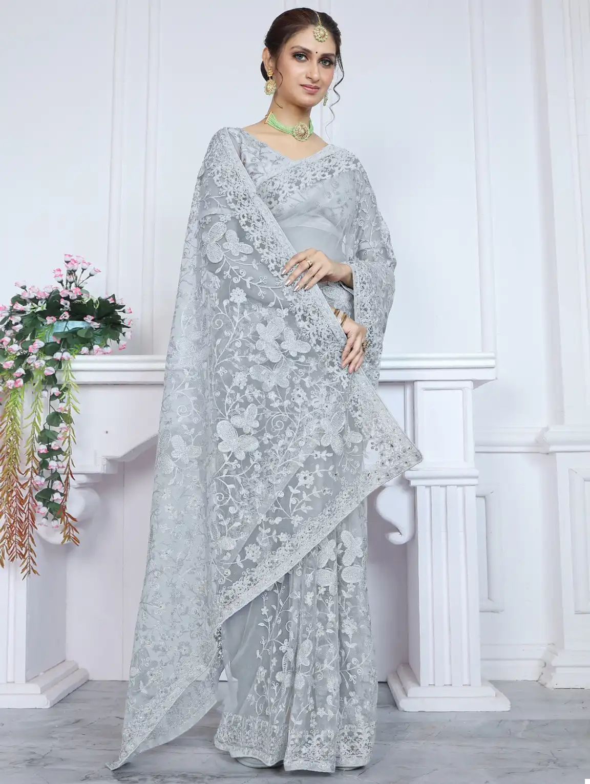 Vardan Ethnic Bt~Riddhi Heavy Butterfly Net Wholesale Fancy Sarees Catalog