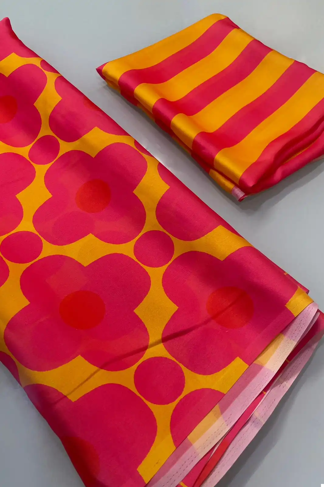 Vardan Ethnic Celebrity Inspired Soft Satin Wholesale Fancy Saree Catalog - Image 8