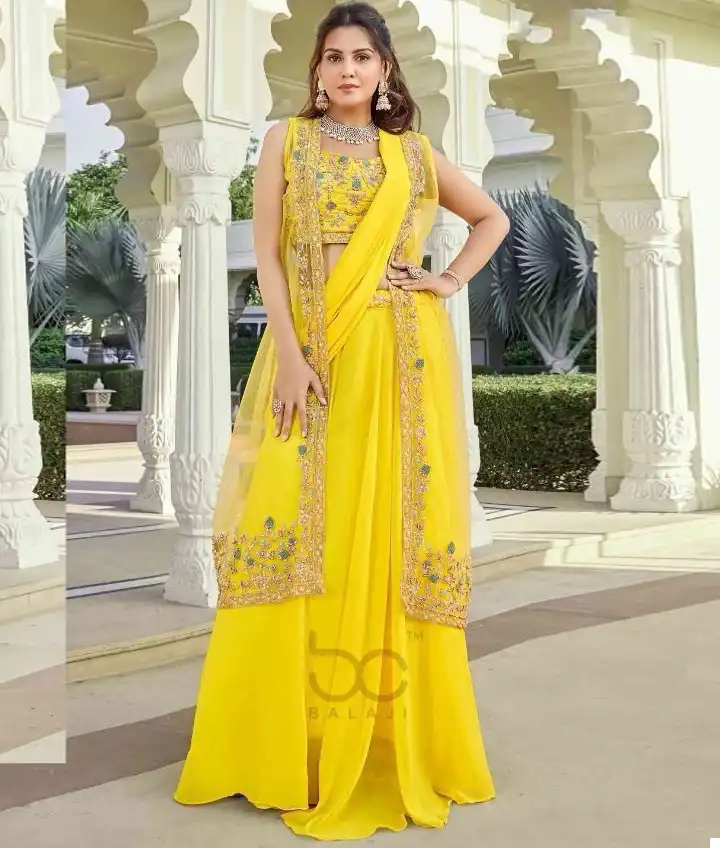 Vardan Ethnic D.No 4235 Heavy Georgette Wholesale Lehenga