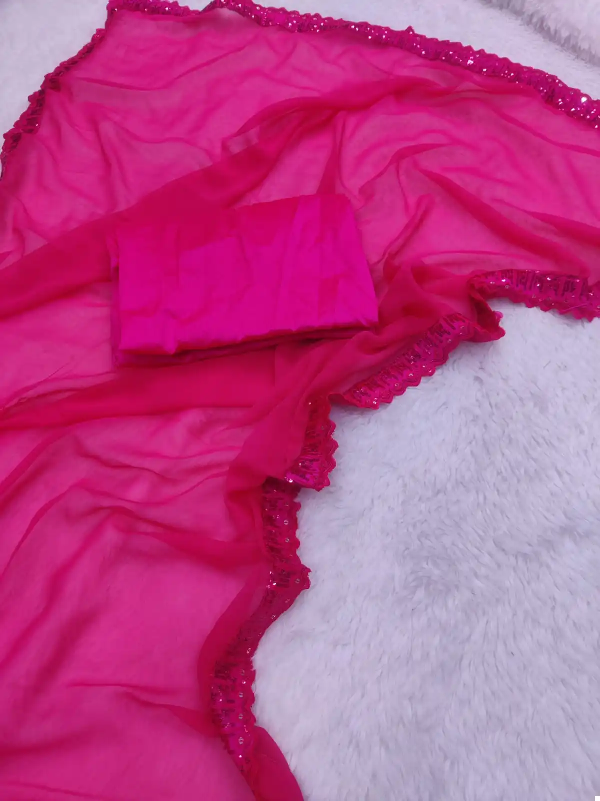 Vardan Ethnic Jr 617 Georgette Wholesale Fancy Sarees - Image 4