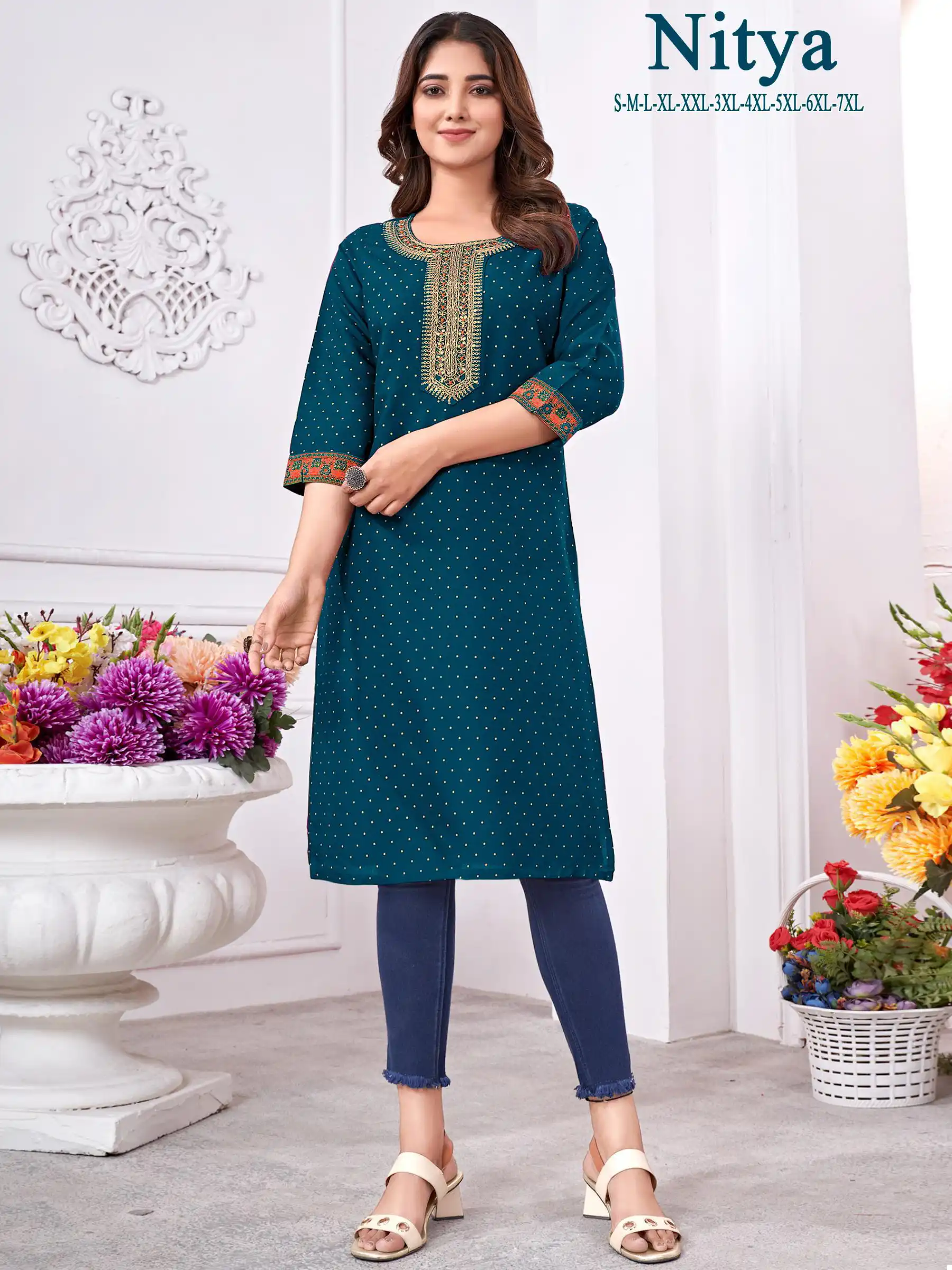 Vardan Ethnic Nitya Rayon Wholesale Fancy Top Catalog