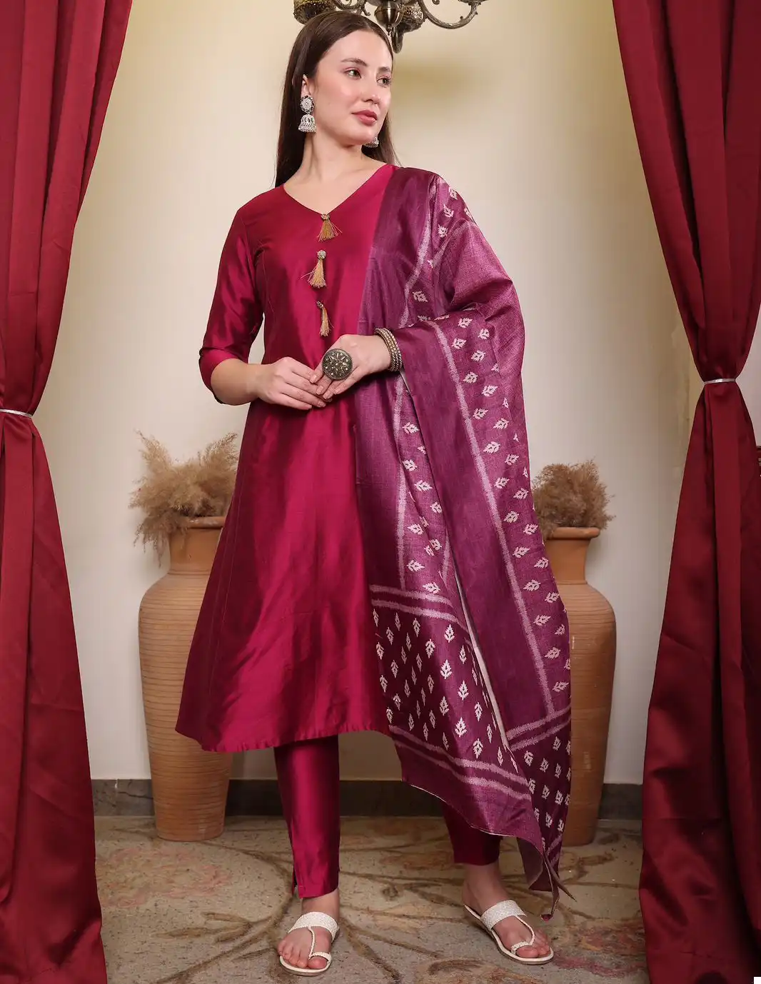 Vardan Ethnic Pick and Choose Viscos Silk Wholesale Readymade Salwar Suit Catalog