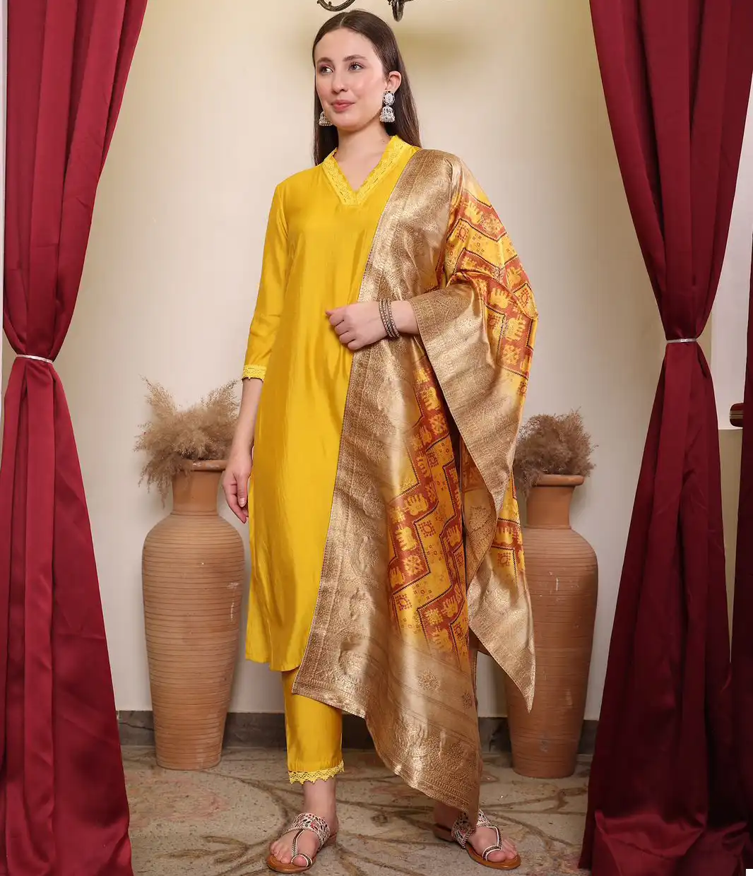 Vardan Ethnic Pick and Choose 1 Pure Chandari Wholesale Readymade Salwar Suit Catalog