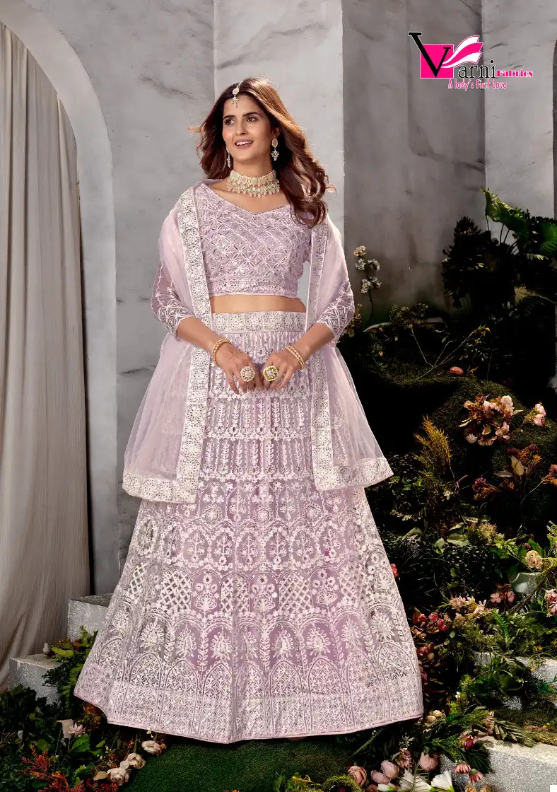 Varni Zeeya Ishaani Net Wholesale Lehenga Catalog - Image 2