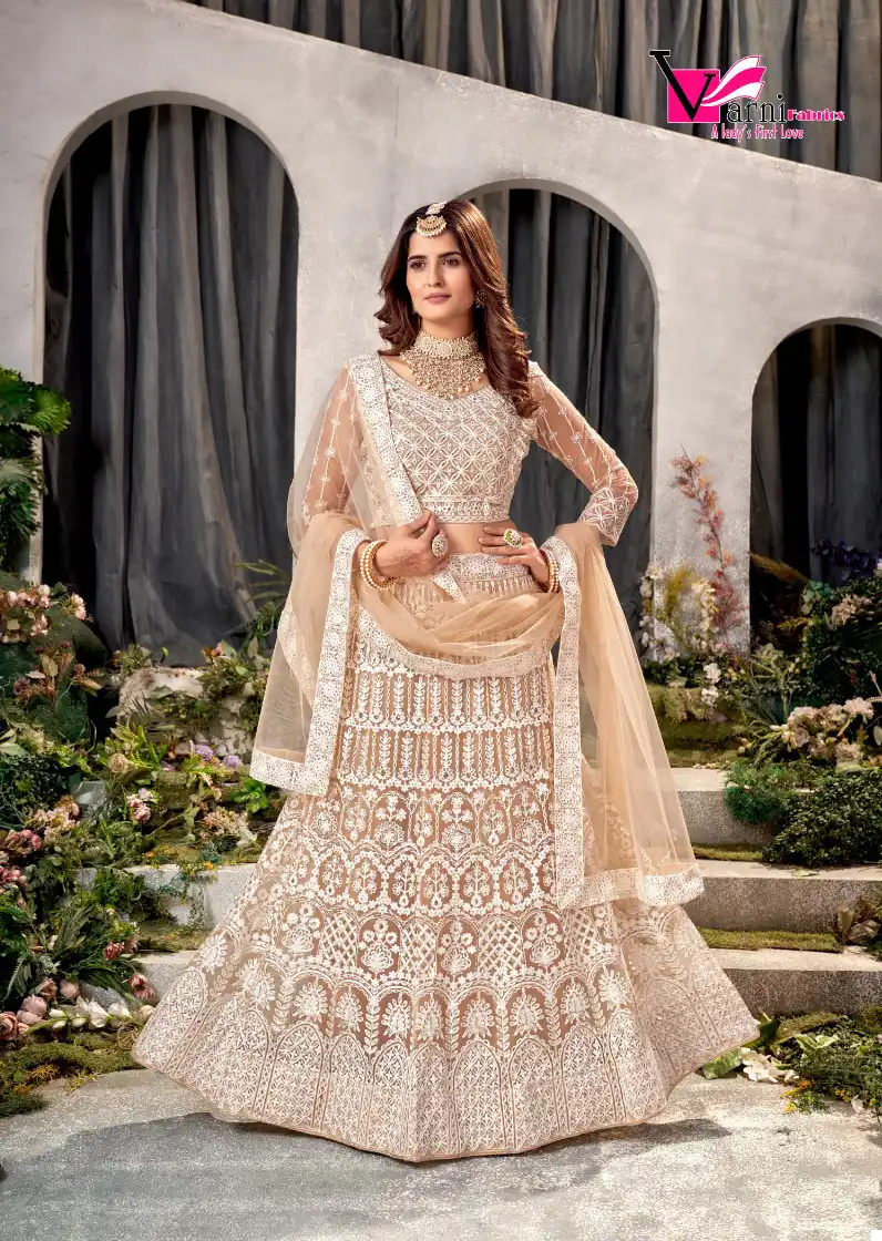 Varni Zeeya Ishaani Net Wholesale Lehenga Catalog - Image 3