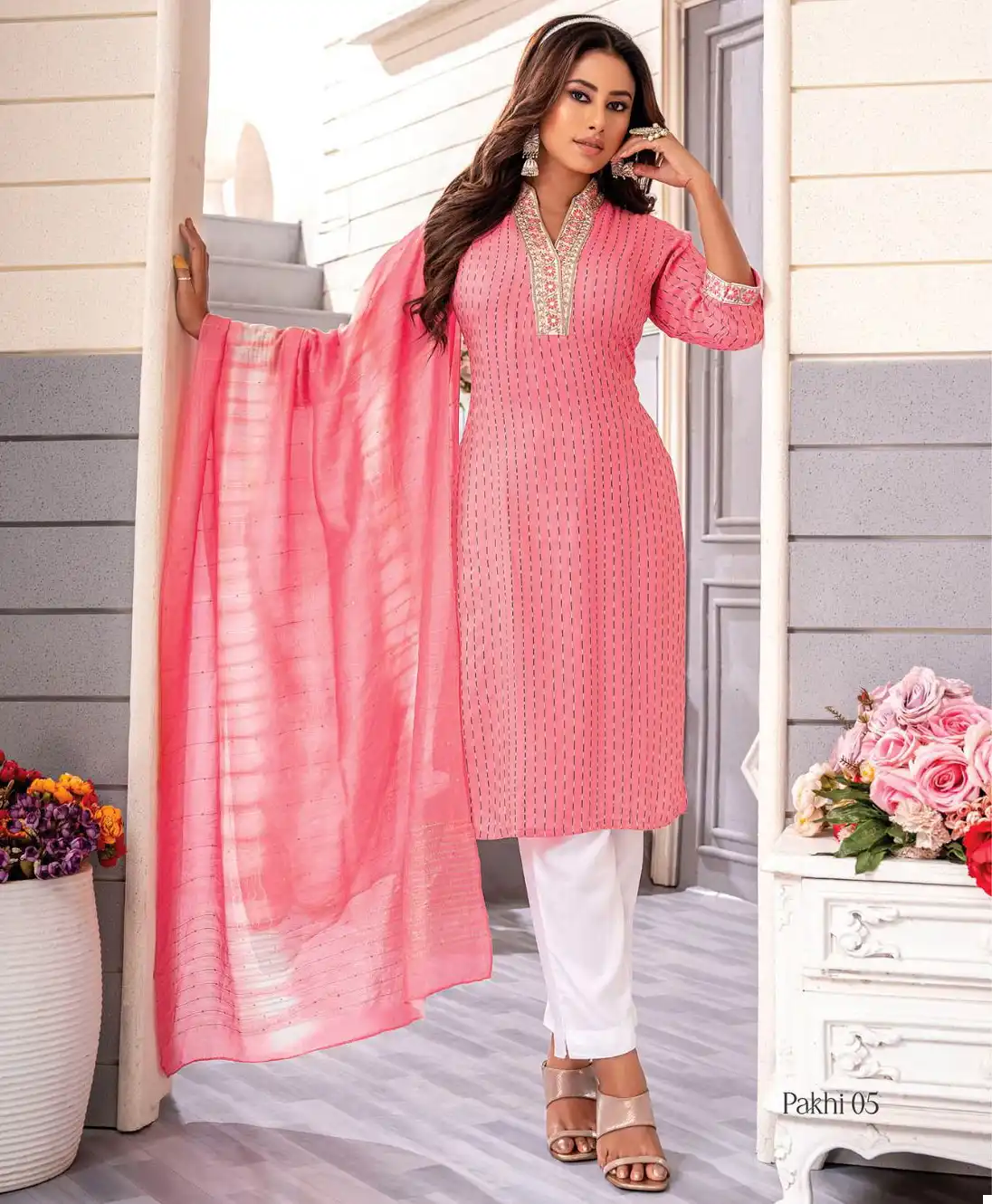 Wanna Pakhi Pure Textured Rayon Base Wholesale Readymade Salwar Suit Catalog