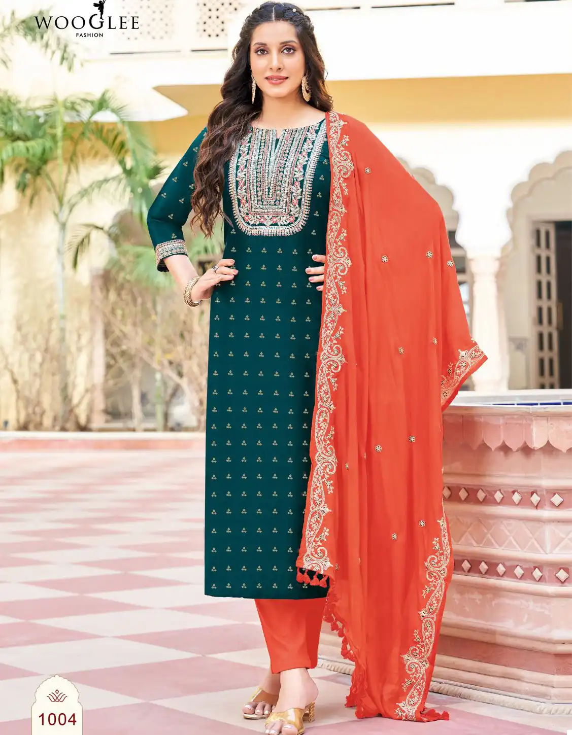 Wooglee Mugdha Viscose Weaving Wholesale Readymade Salwar Suit Catalog