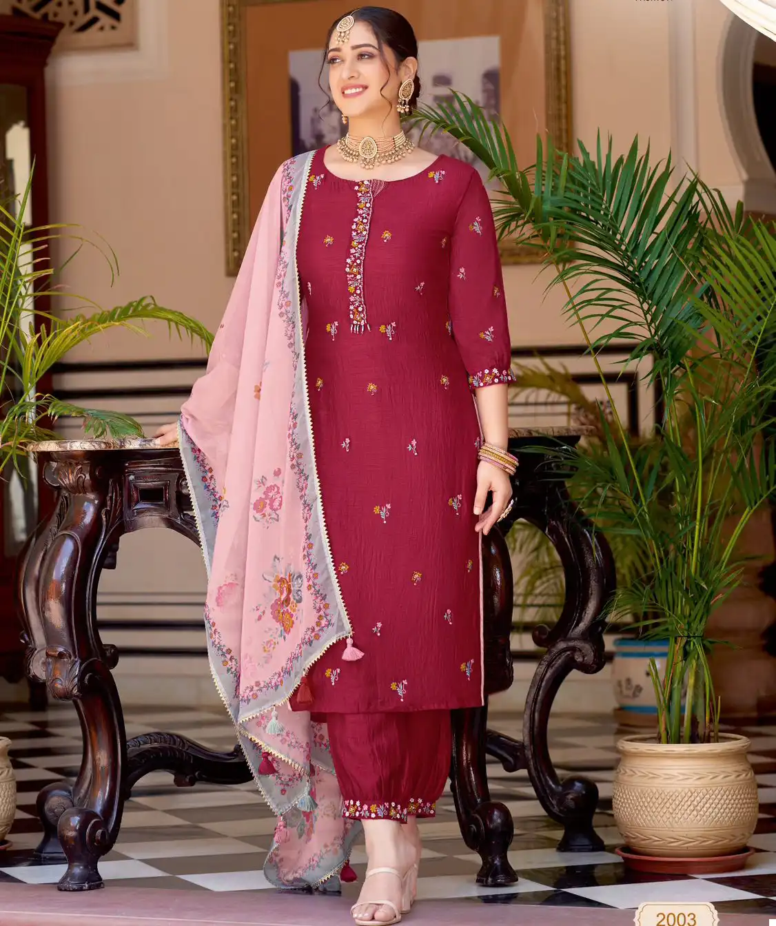 Wooglee Navyaa Vichitra Wholesale Readymade Salwar Suit Catalog