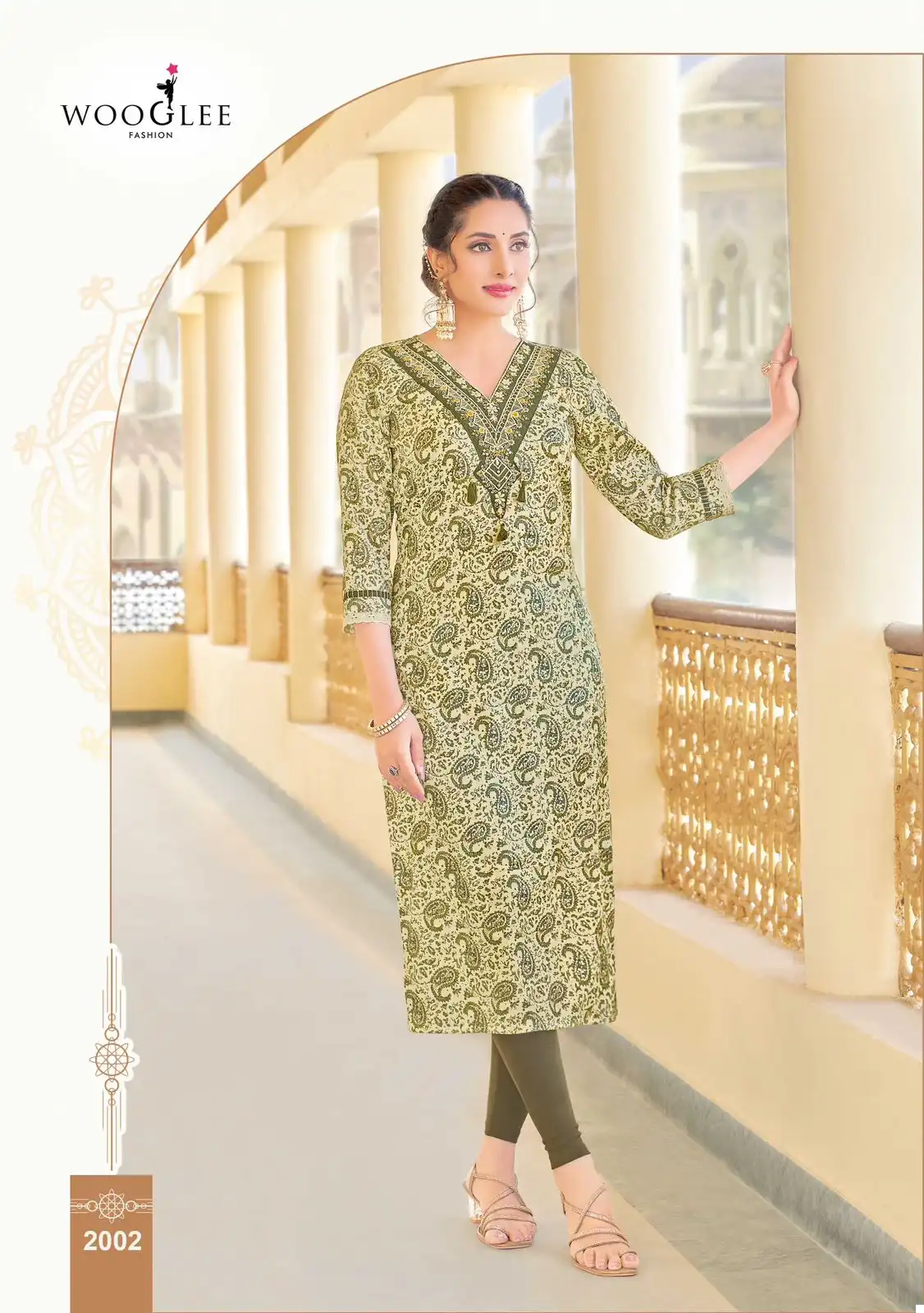 Wooglee Rutika Rayon Print Wholesale Fancy Kurtis Catalog - Image 6