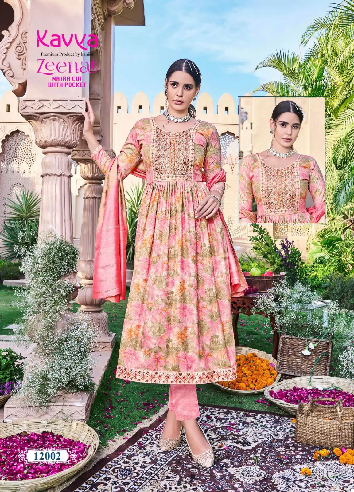 Kavya Zeenat Vol 12 Kavya Capsule Foil Print Wholesale Readymade Salwar Suit Catalog — Wholesale Salwar Suits, Kavya wholesale from Surat - Gallery Image 9