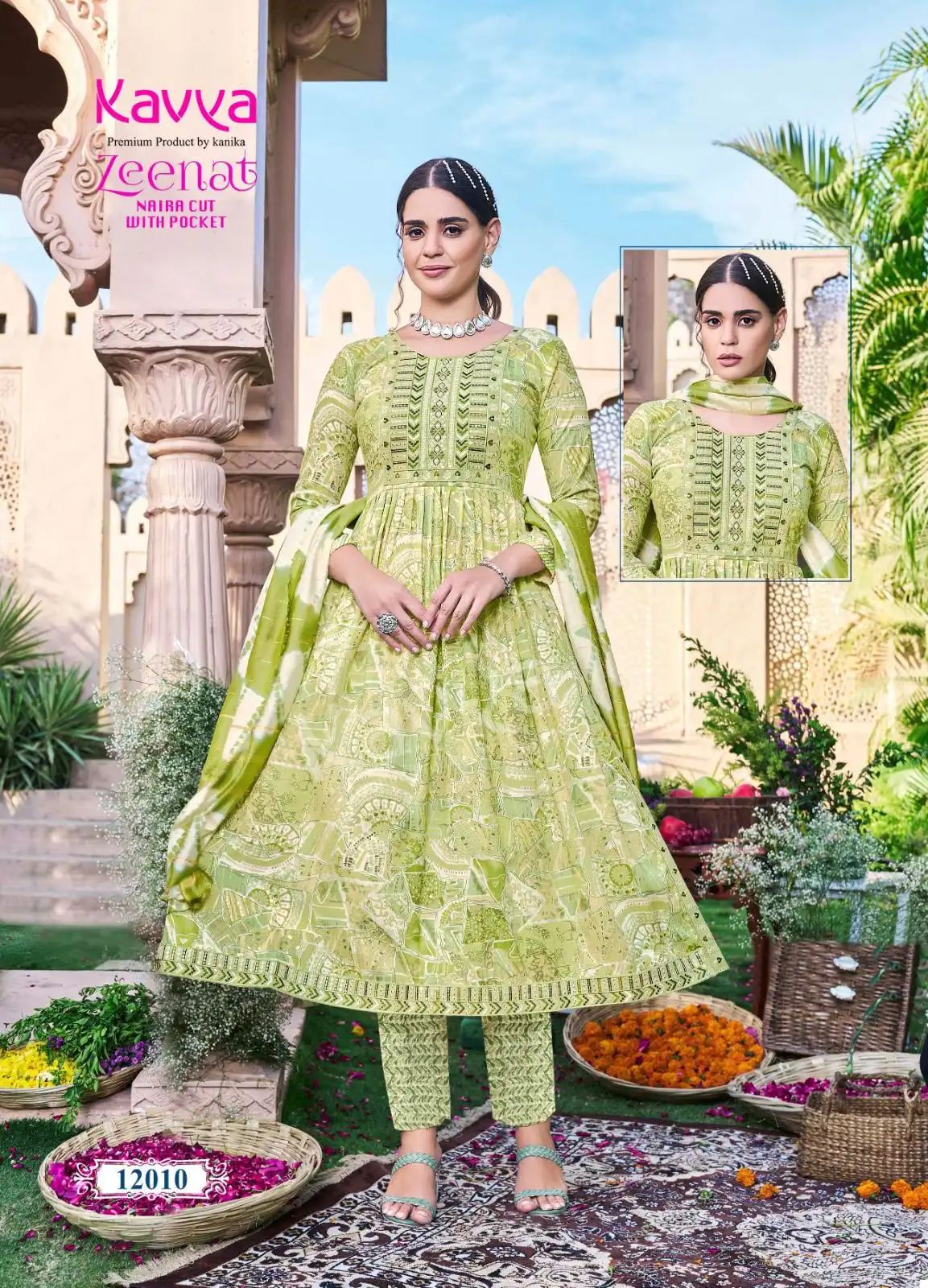 Kavya Zeenat Vol 12 Kavya Capsule Foil Print Wholesale Readymade Salwar Suit Catalog — Wholesale Salwar Suits, Kavya wholesale from Surat - Gallery Image 3