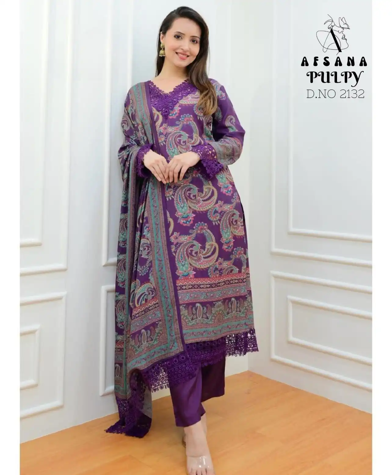 Afsana Pulpy Pure Muslin Wholesale Readymade Salwar Suit Catalog