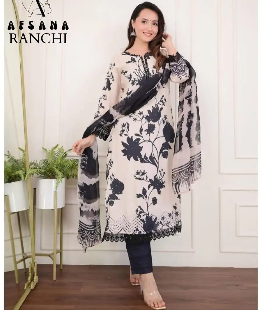 Afsana Ranchi Pure Muslin Wholesale Pakistani Readymade Salwar Suit Catalog