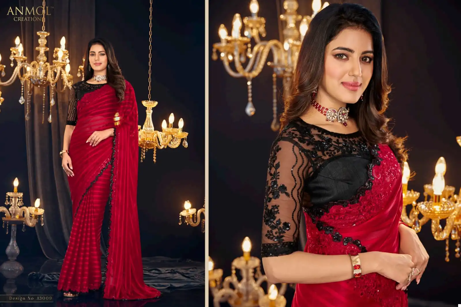 Anmol Elegance Vol 18 Georgette Wholesale Designer Sarees Catalog - Image 10