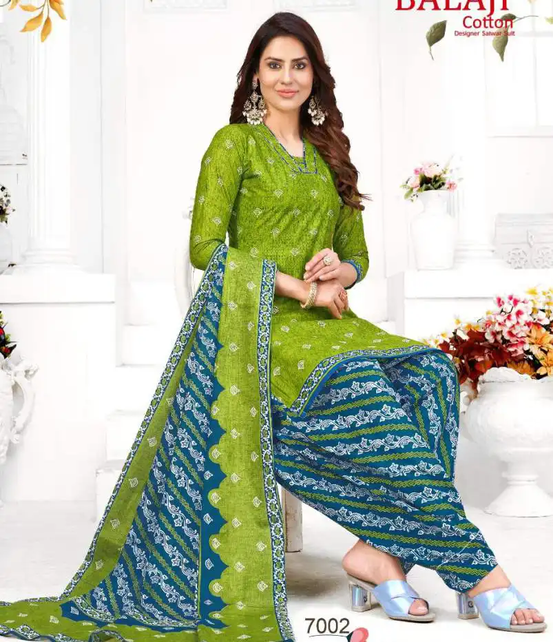 Balaji Rajwadi Patiyala Vol 7 Cotton Wholesale Salwar Suit Catalog