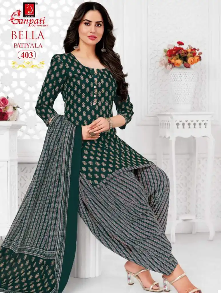 Ganpati Bella Patiyala Vol 4 Cotton Wholesale Salwar Suit Catalog