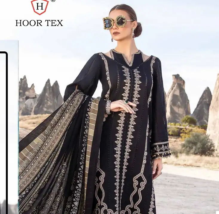 Hoor Tex H-281 A To D Heavy Rayon Wholesale Pakistani Catalog