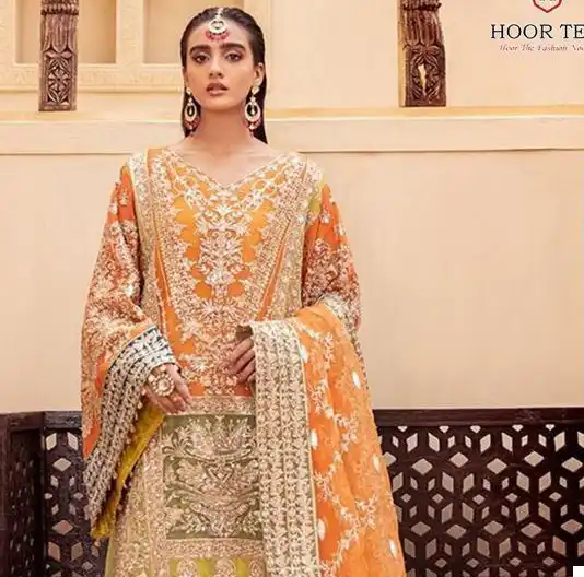 Hoor Tex H 48 Organza Wholesale Pakistani Salwar Suit
