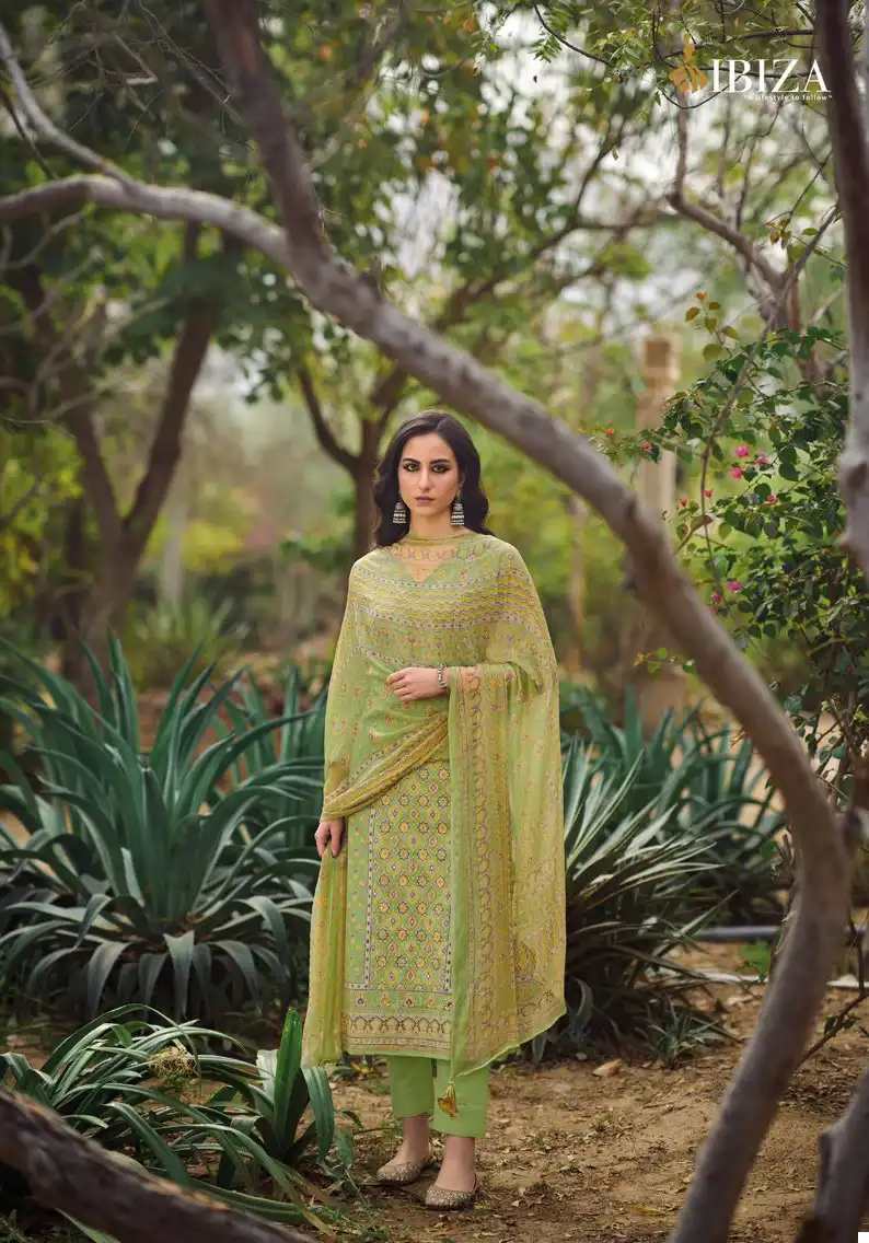 Ibiza Fabllana Pure Lawn Cotton Wholesale Fancy Printed Salwar Suit Catalog - Image 6