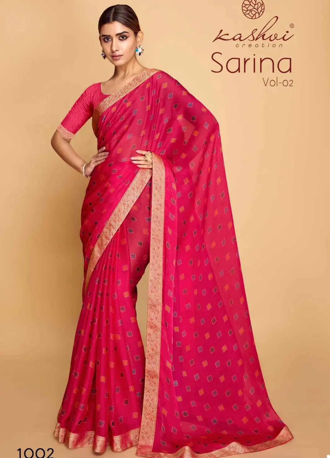 Kashvi Creation Sarina Vol 02 Pc Moss Wholesale Fancy Sarees Catalog