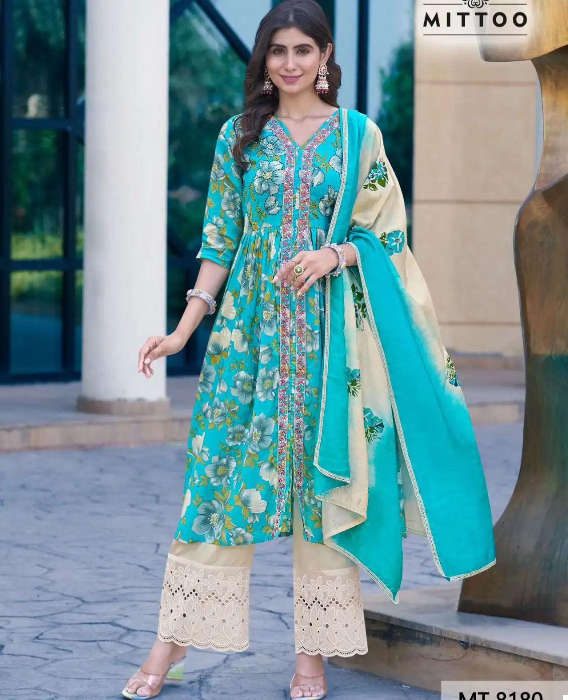 Mittoo Mt-8180 & Mt-8181 Mul Cotton Wholesale Readymade Salwar Suit Catalog