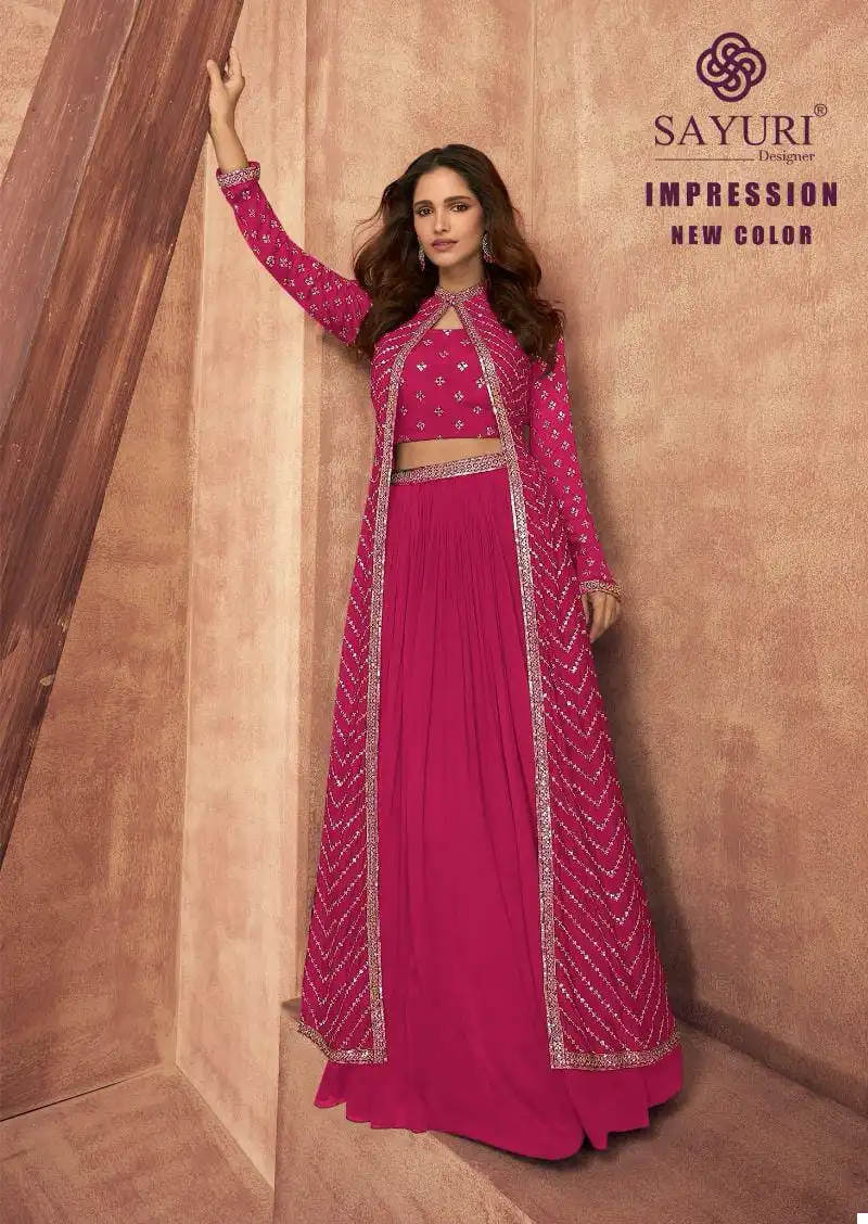 Sayuri Designer Impression Chinon Silk Wholesale Designer Readymade Salwar Suit Catalog - Image 2