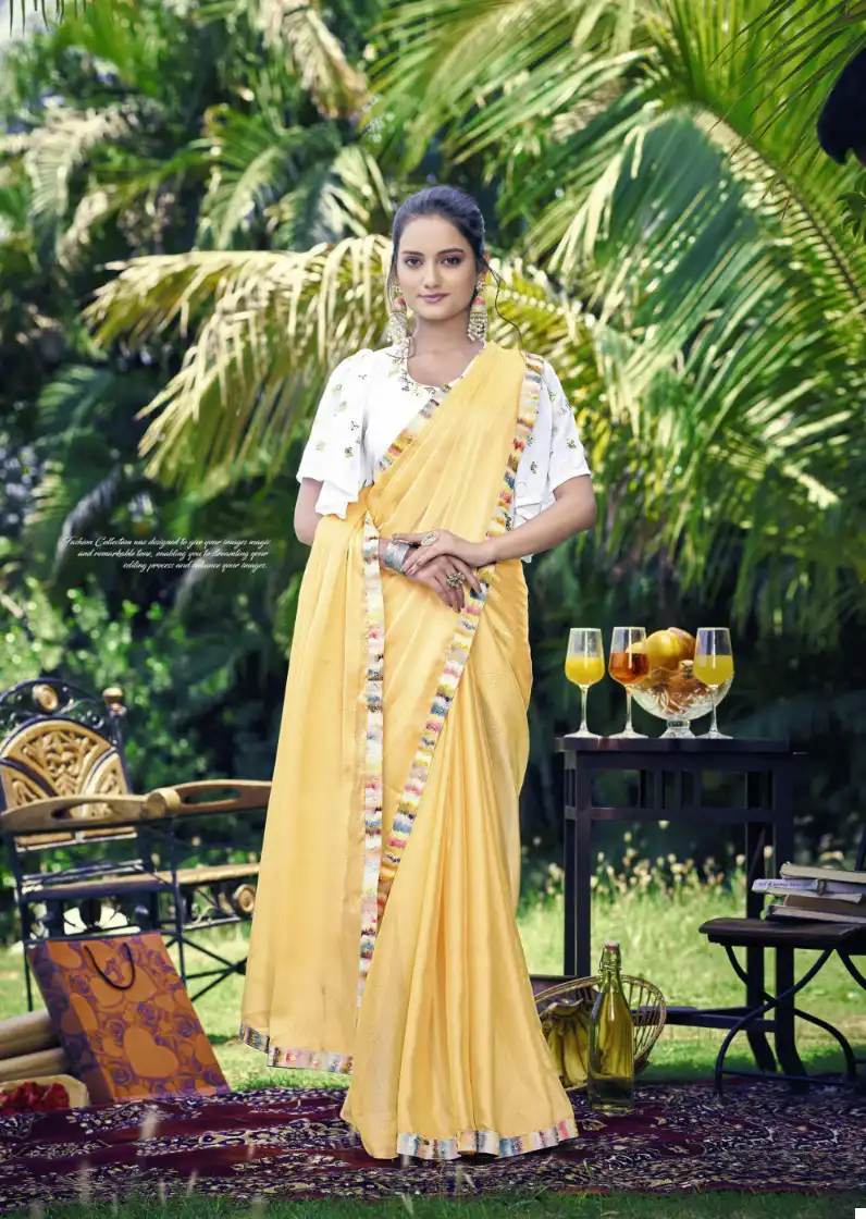 Shashvat Designer Sanvi Georgette Wholesale Fancy Sarees Catalog - Image 3