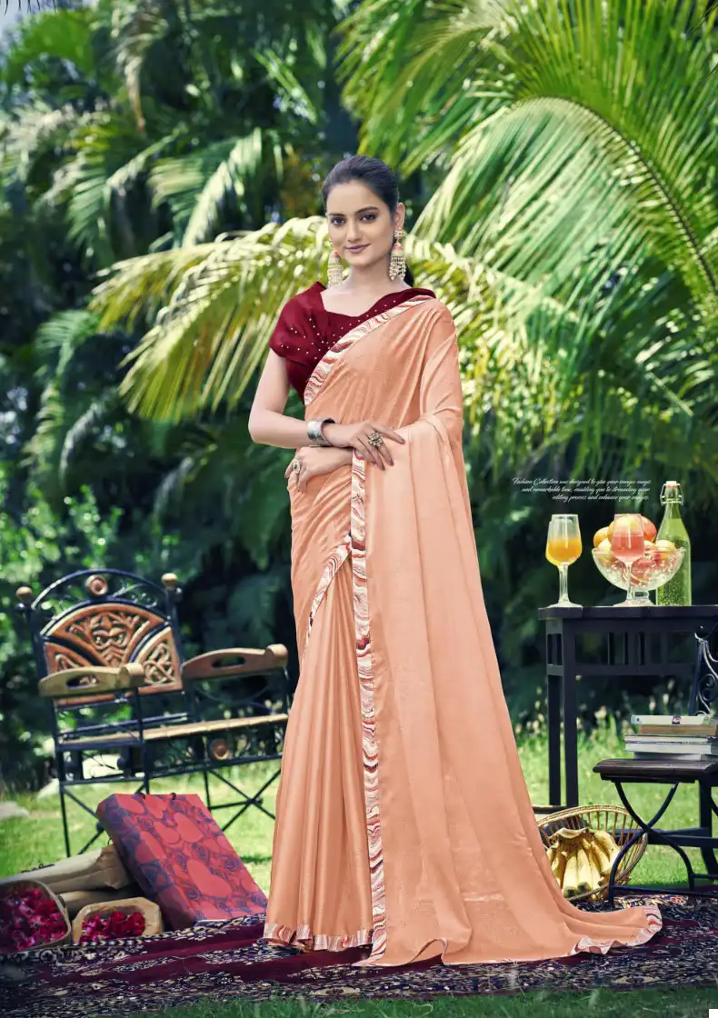 Shashvat Designer Sanvi Georgette Wholesale Fancy Sarees Catalog - Image 8