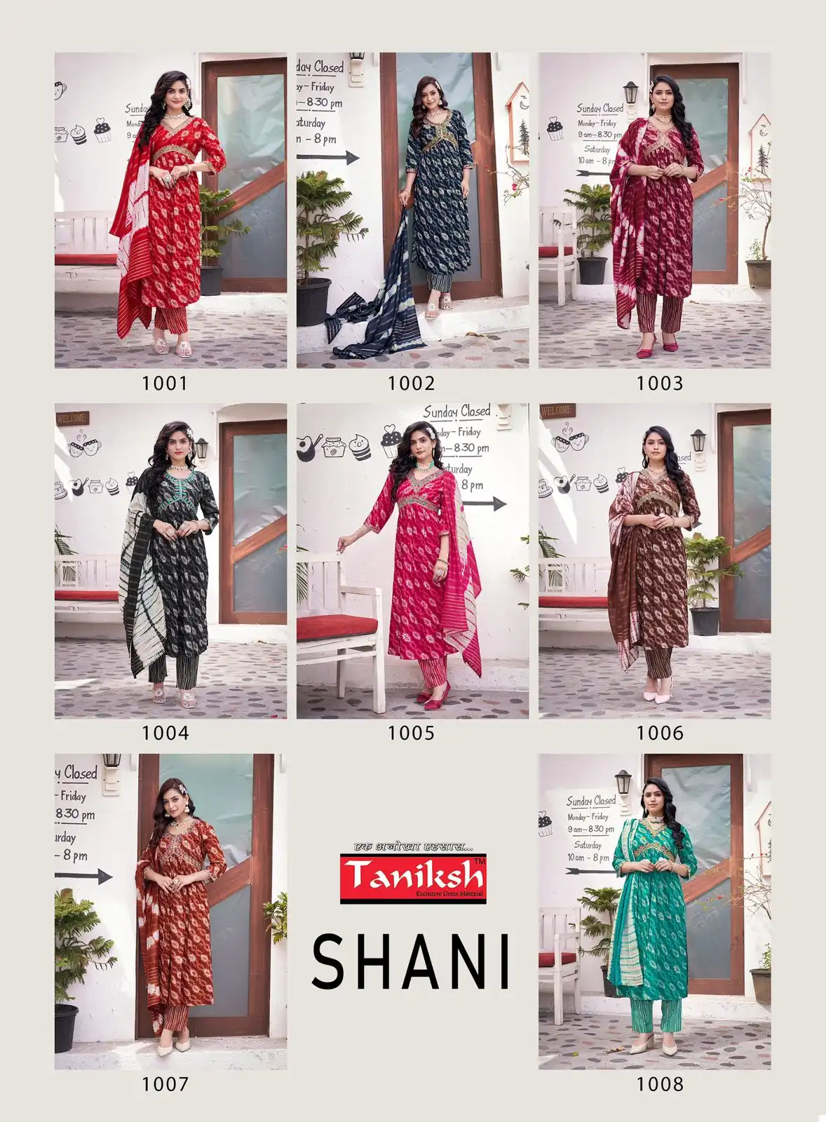 Taniksh Shani Vol 1 Saburi Rayon Print Wholesale Readymade Salwar Suit Catalog - Image 9