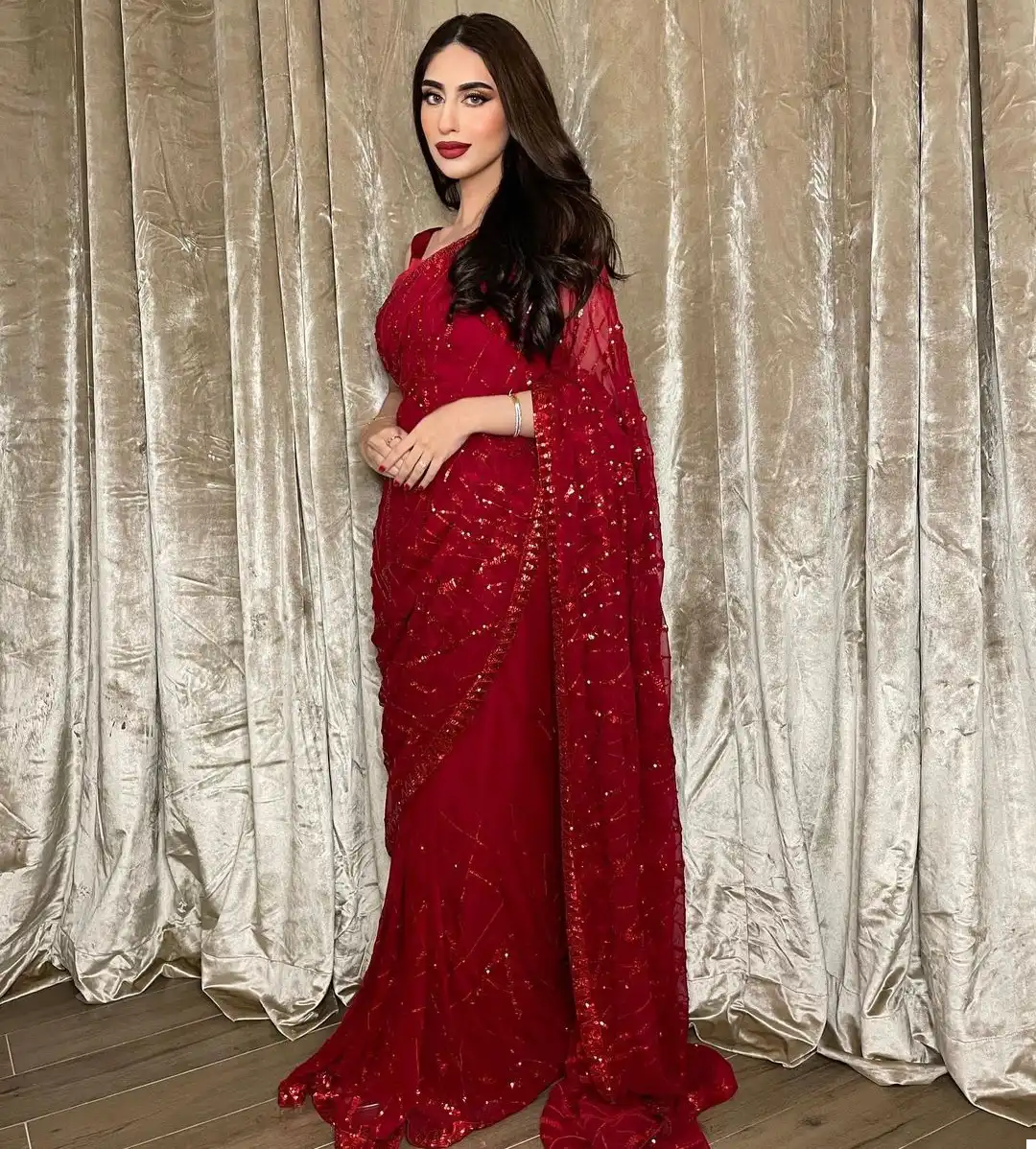 Vardan Ethnic Jr 615 Georgette Wholesale Fancy Party Wear Sarees Catalog