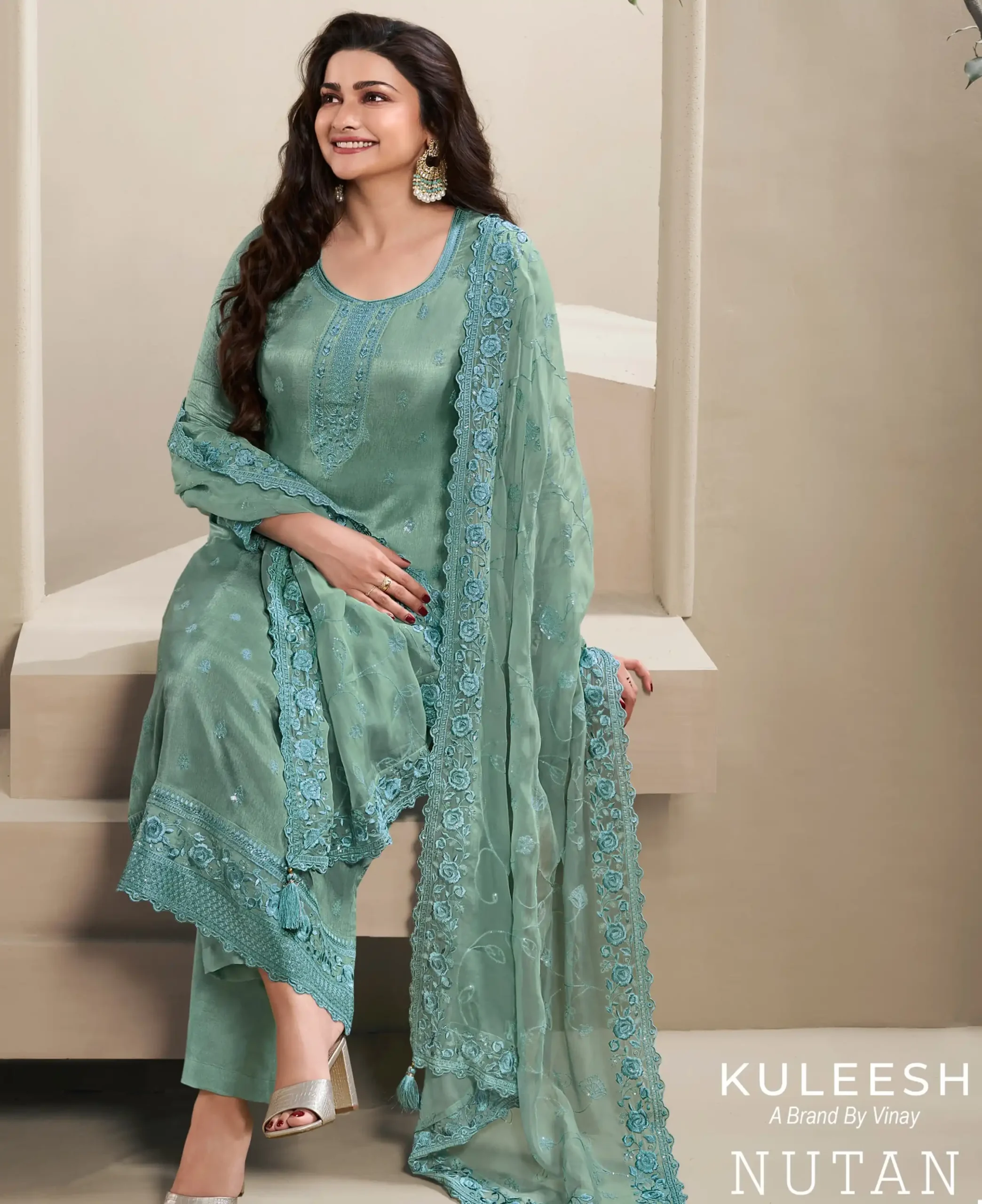 Vinay Fashion Nutaan Thread Embroidered Dola Silk Wholesale Designer Salwar Suit Catalog