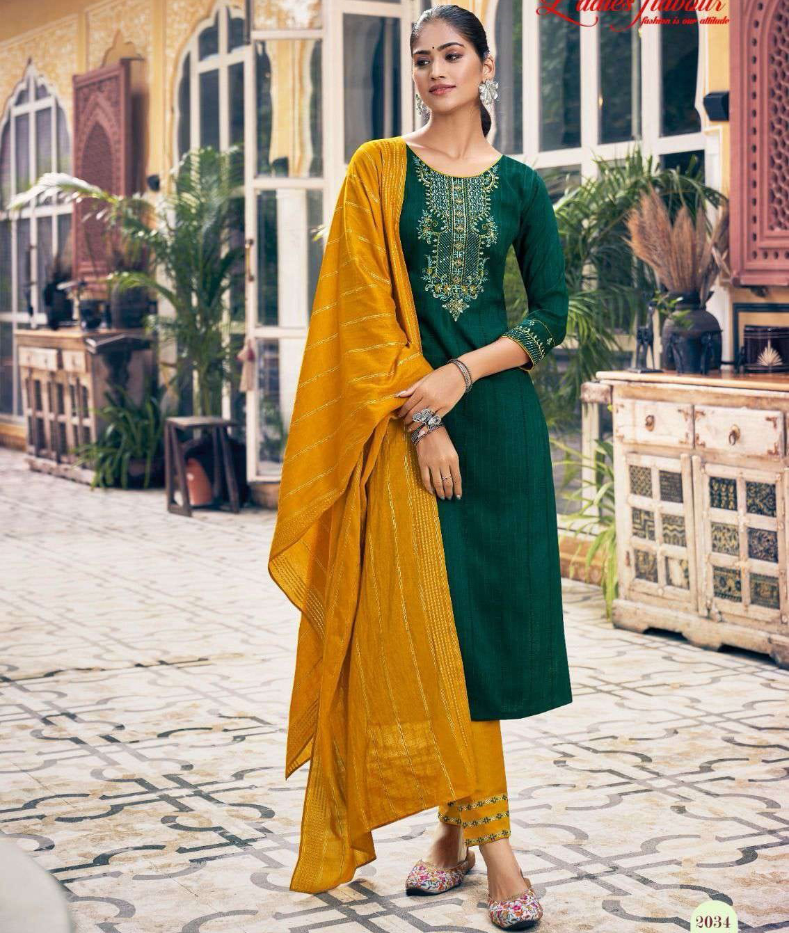 Ladies Flavour Parampara 2 Heavy Chinon Wholesale Readymade Salwar Suit Catalog