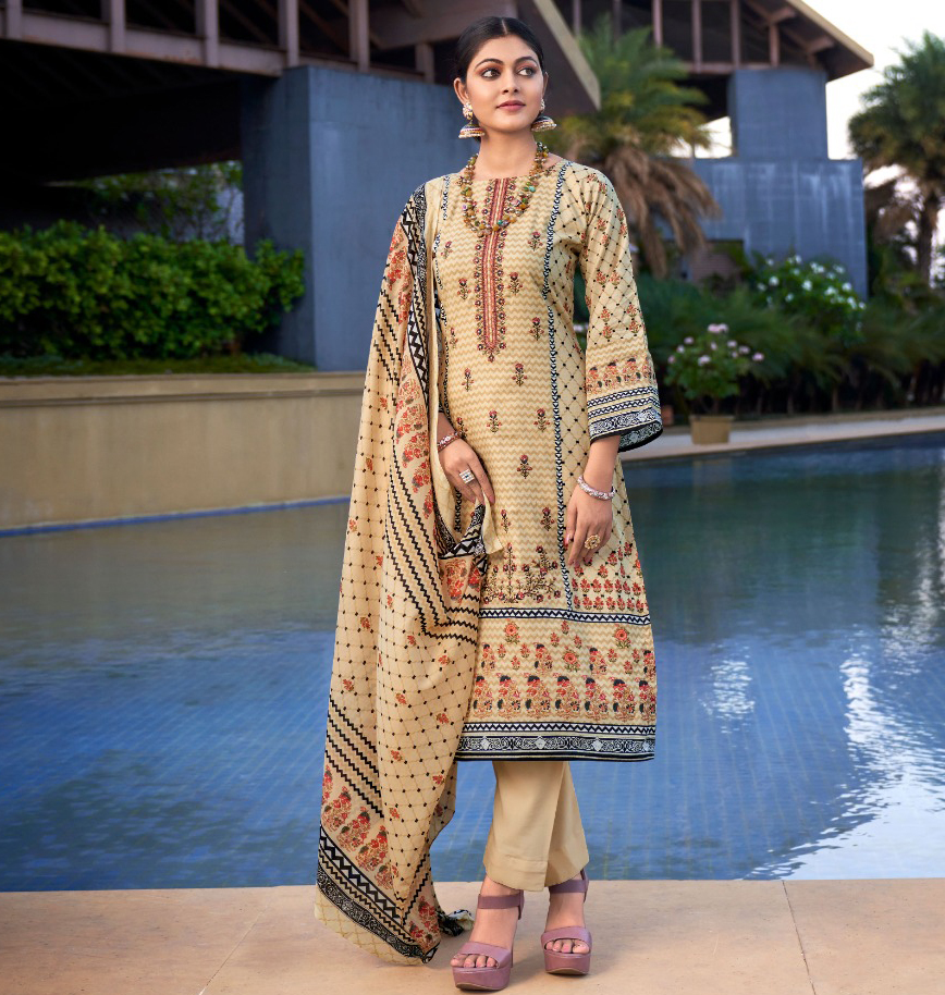 Levisha Jashn E Noor Cemric Cotton Digital Wholesale Fancy Salwar Suit Catalog