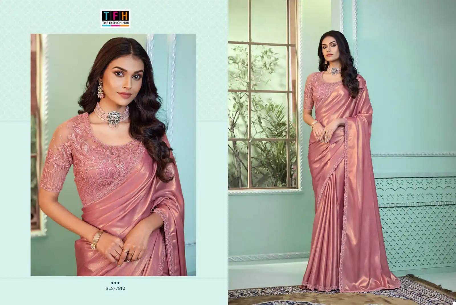 Tfh Salsa Style 3 Georgette Wholesale Designer Sarees Catalog - Image 16