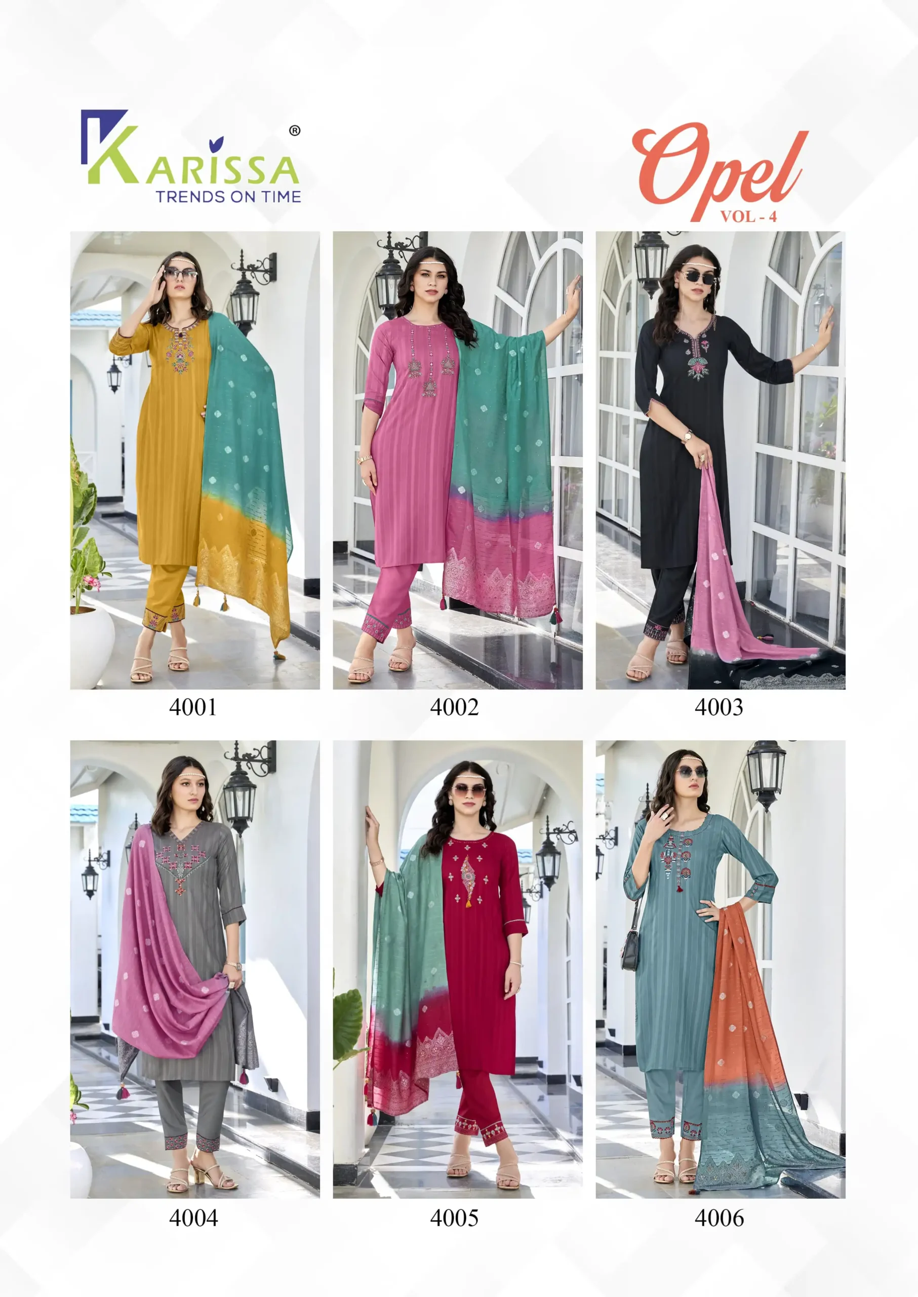 Karissa Opel Vol 4 Premium Pure Viscose Rayon Wholesale Readymade Salwar Suit Catalog - Image 7