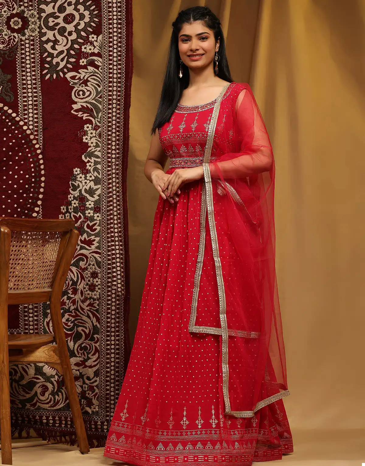 Amoha G848 Pure Georgette Wholesale Readymade Gown Catalog