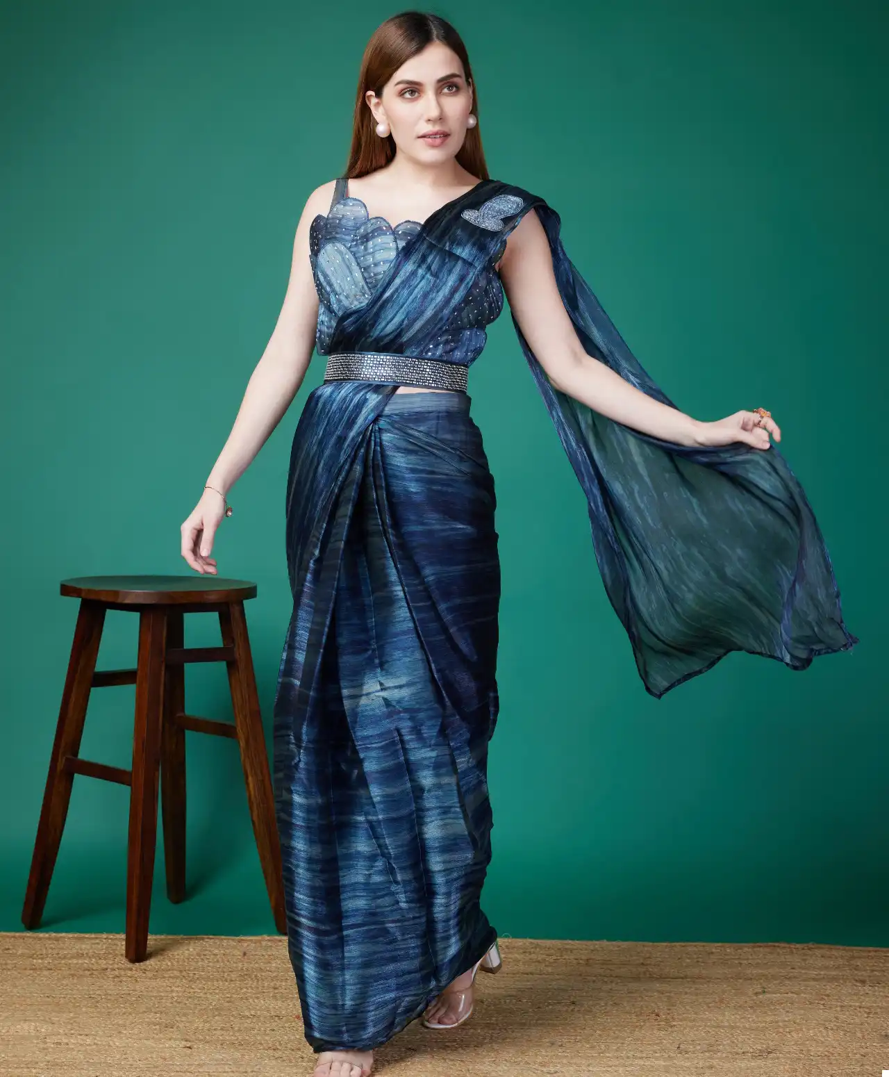 Amoha Kat218 Fancy Organza Wholesale Readymade Sarees Catalog