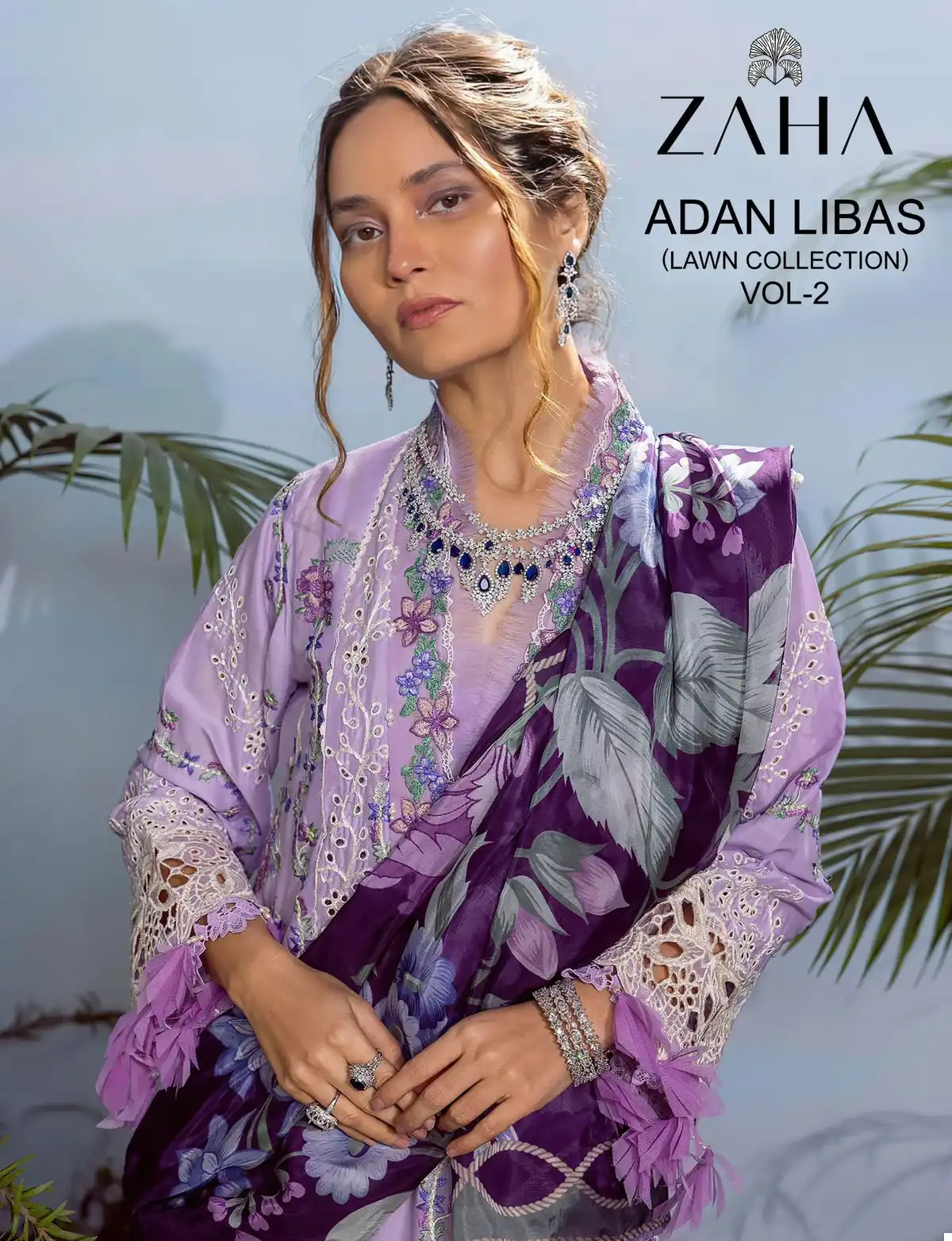 Zaha Adan Libas Vol 2 Pure Cambric Cotton Wholesale Pakistani Salwar Suit Catalog