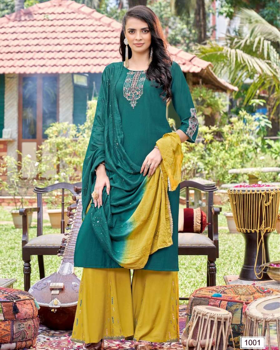 Koodee Sanaya 1 Heavy Chinon Wholesale Readymade Salwar Suit Catalog