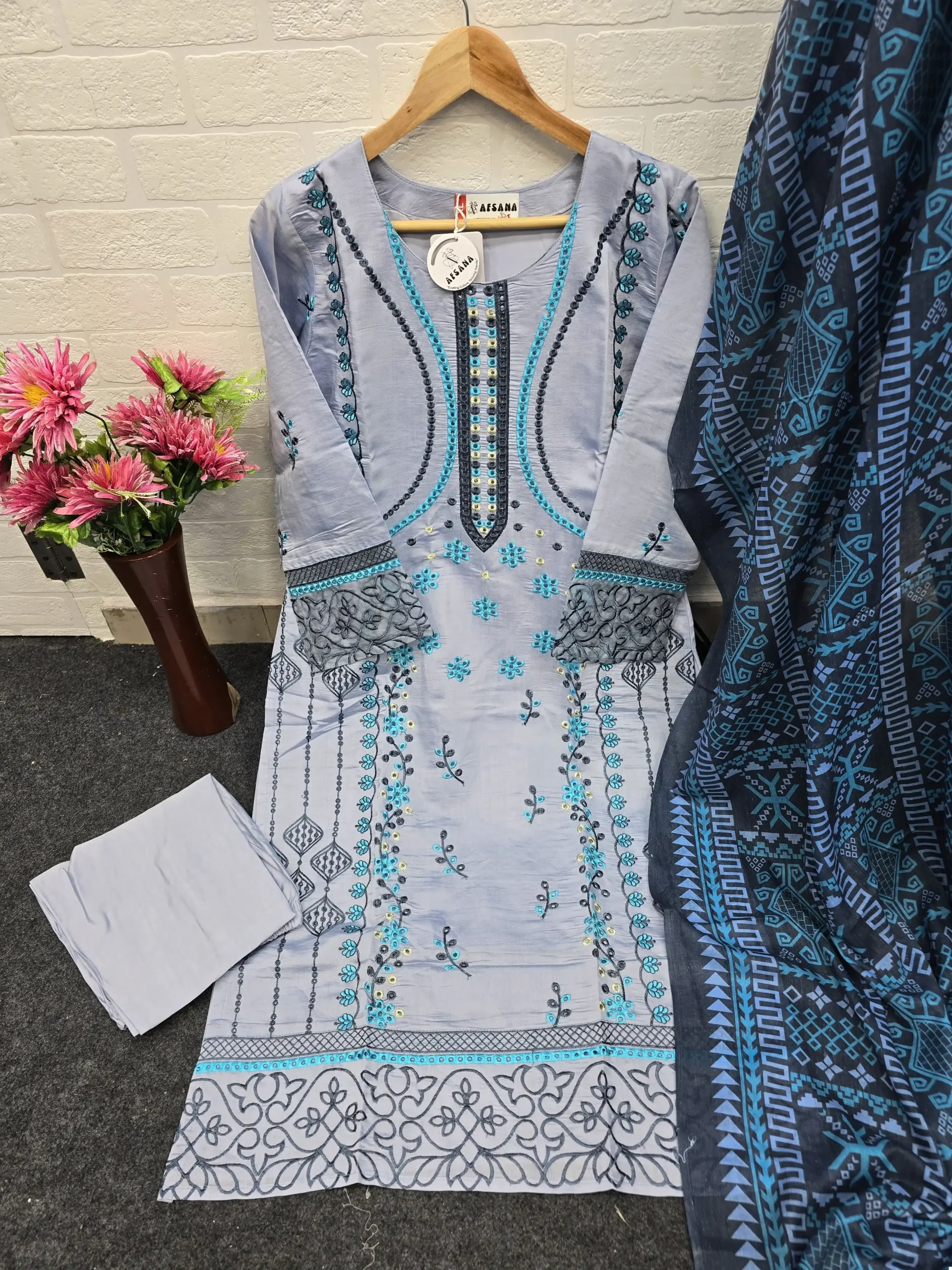 Afsana Zafra Roman Wholesale Readymade Salwar Suit Catalog - Image 4