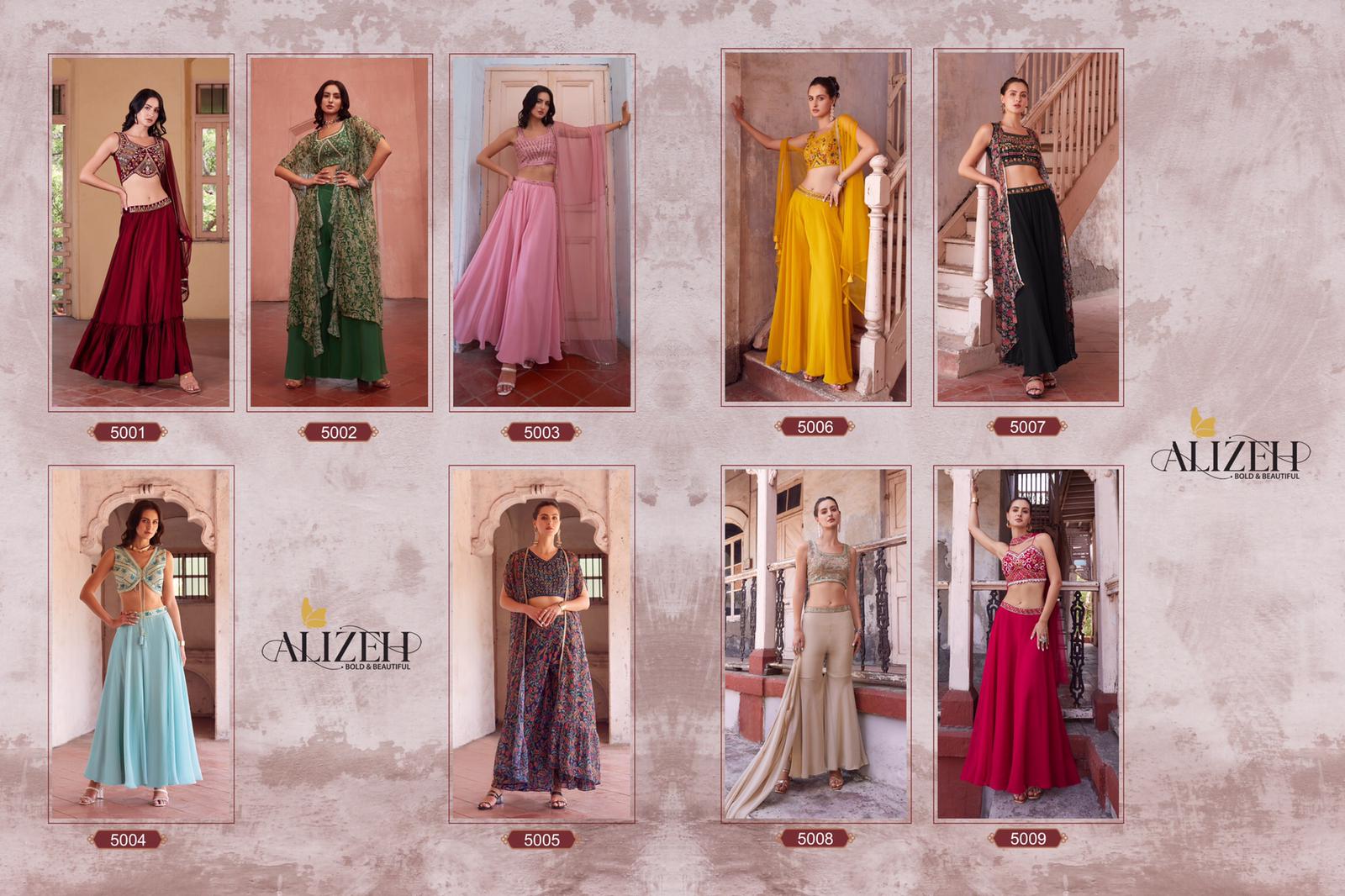 Alizeh Readymade Vol 1 Georgette Wholesale Lehenga Catalog - Image 8