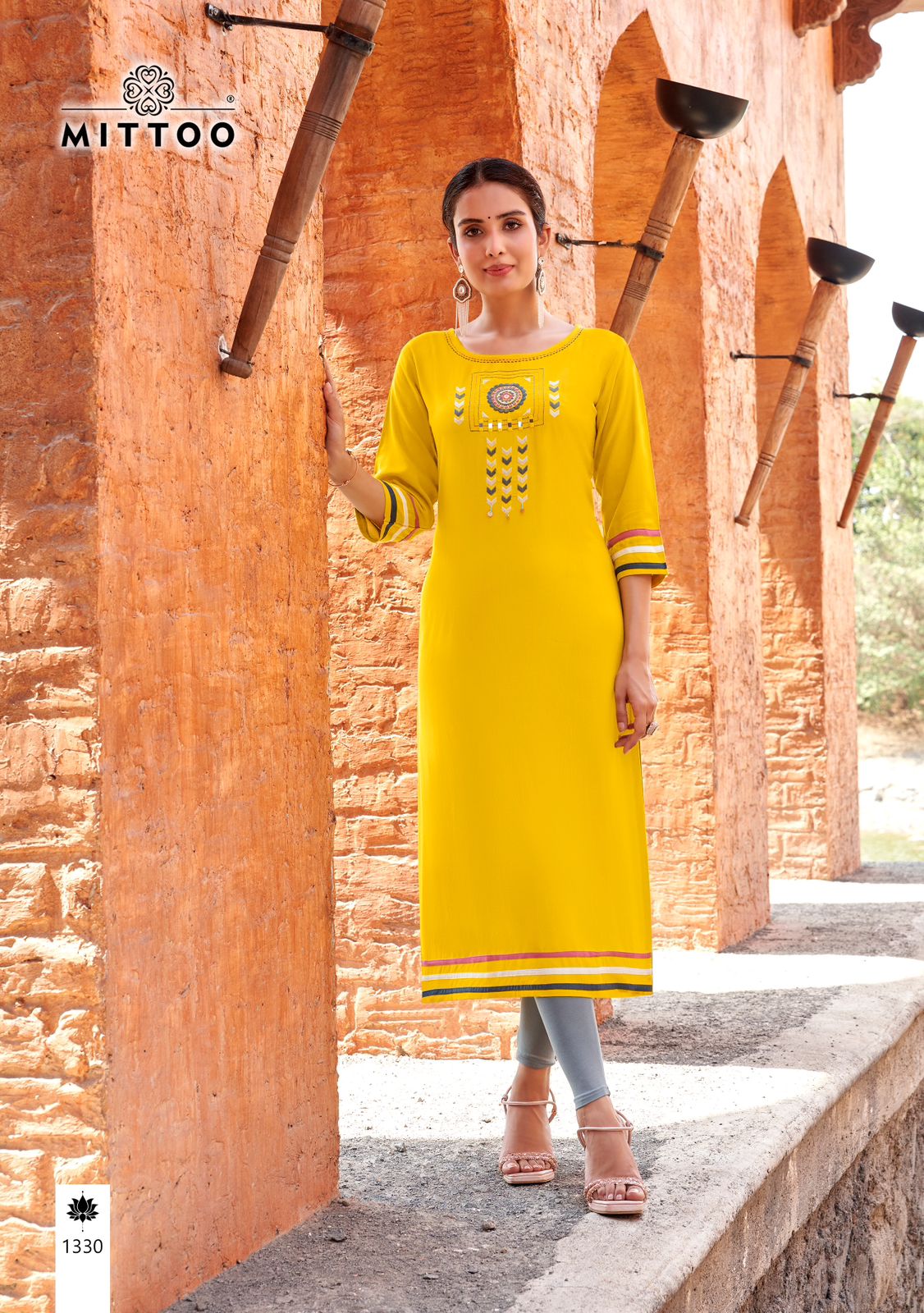 Mittoo Palak Vol 38 Rayon Embroidered Kurti Catalog