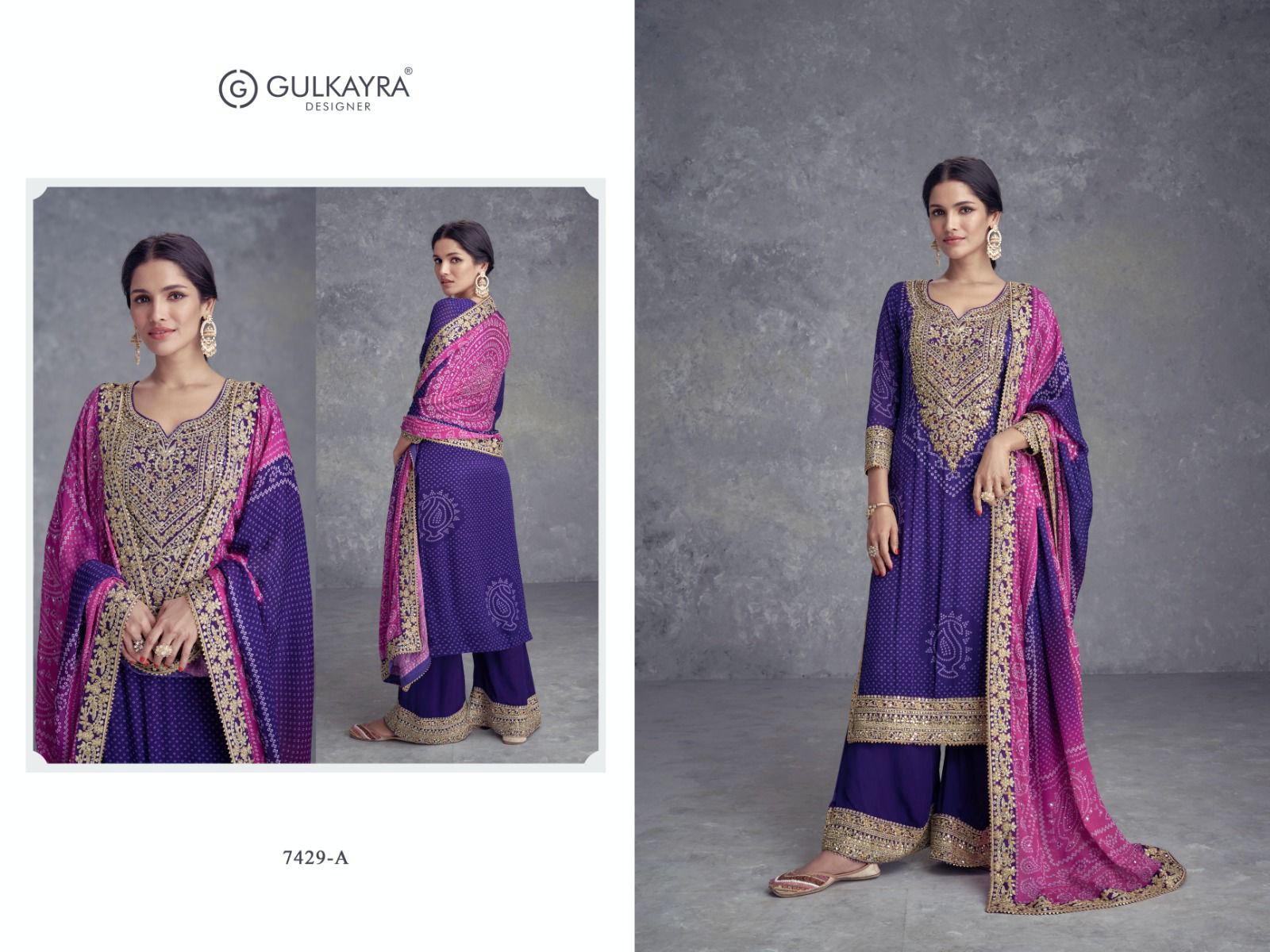 Gulkayra Takshvi Chinon Wholesale Designer Salwar Suits Catalog - Image 3