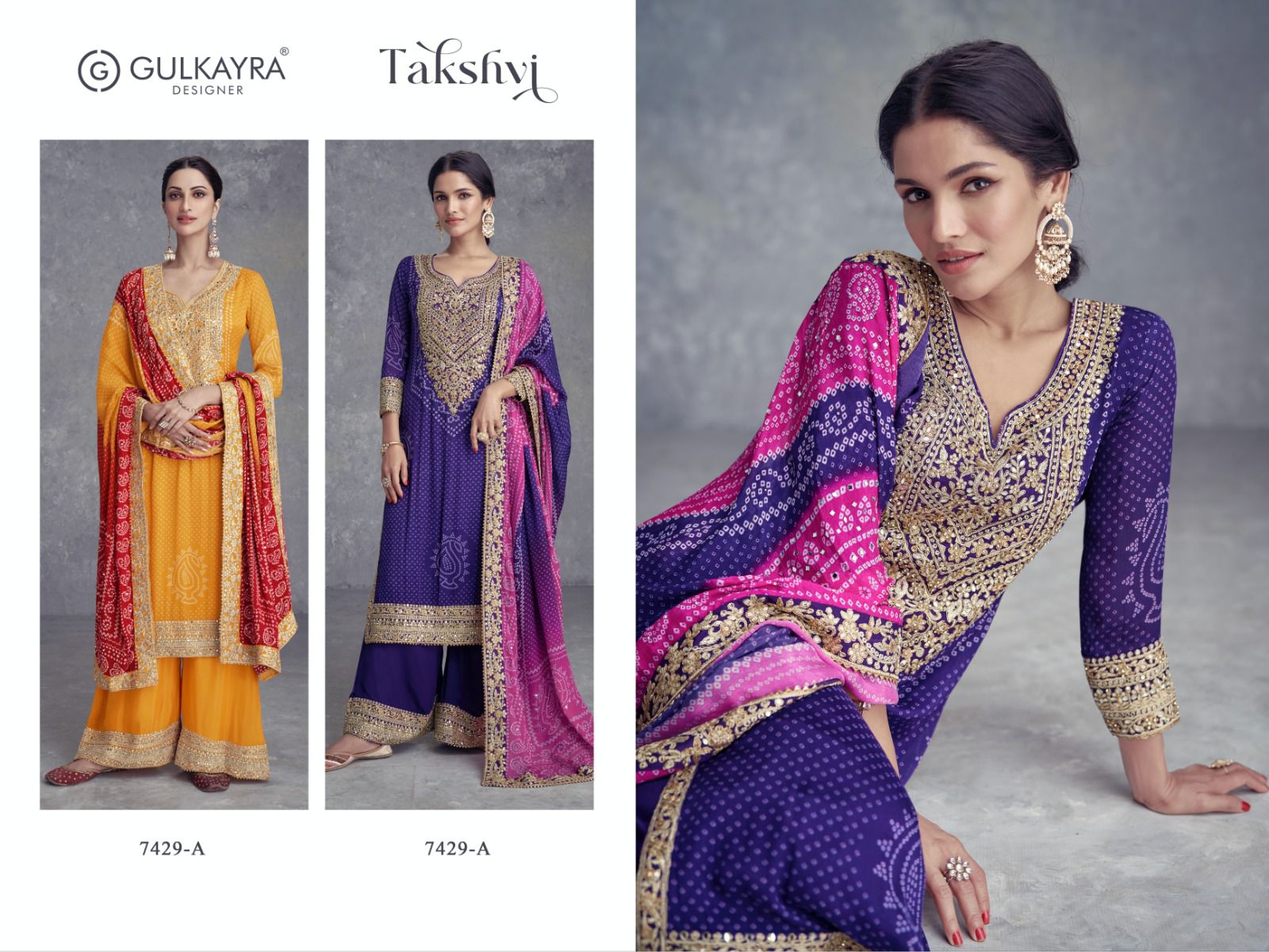 Gulkayra Takshvi Chinon Wholesale Designer Salwar Suits Catalog - Image 4