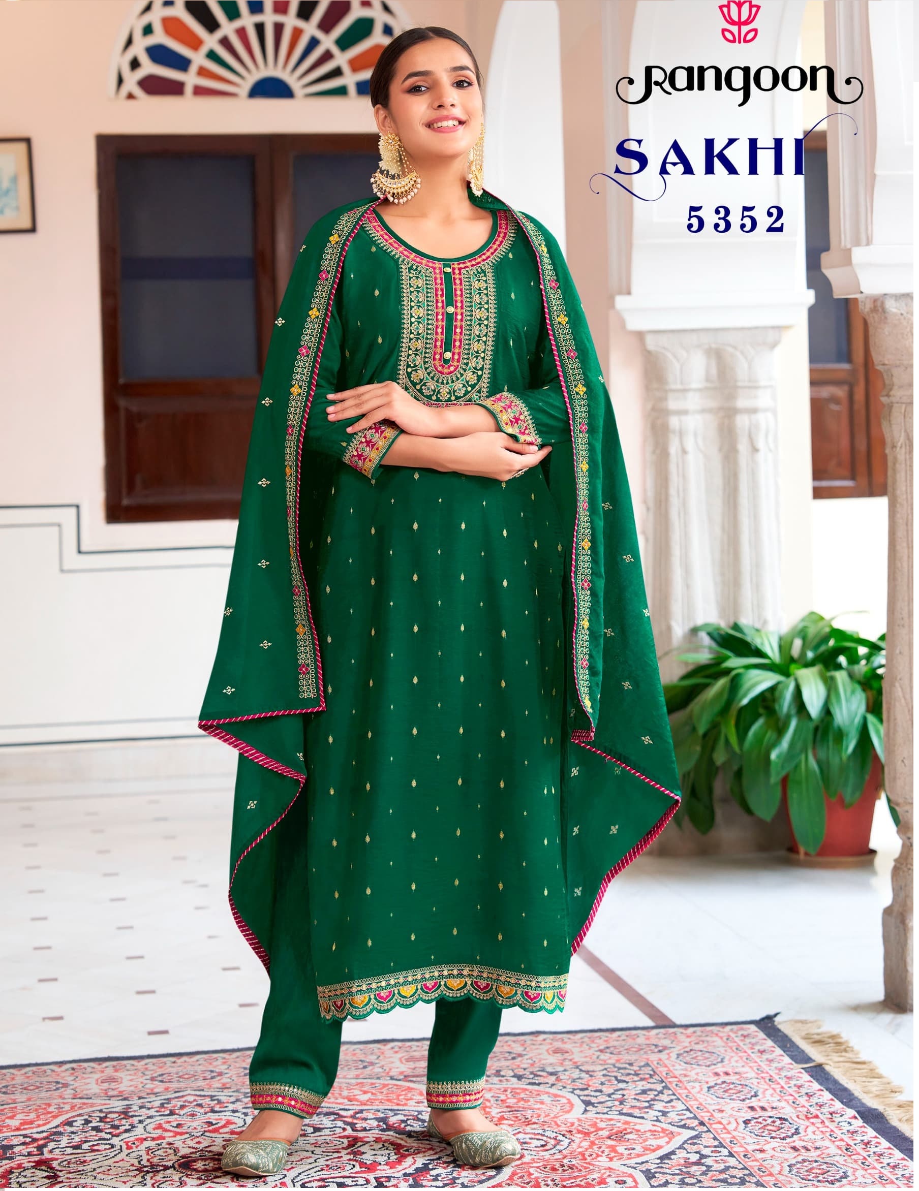 Rangoon Sakhi Viscose Wholesale Readymade Salwar Suit Collection