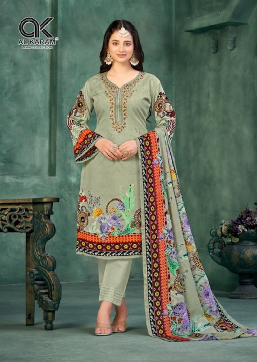 Al Karam Gulfam Vol 3 Cotton Wholesale Pakistani Salwar Suit Catalog - Image 5
