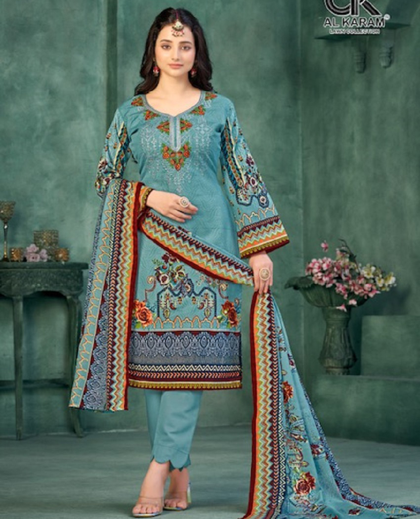 Al Karam Gulfam Vol 3 Cotton Wholesale Pakistani Salwar Suit Catalog
