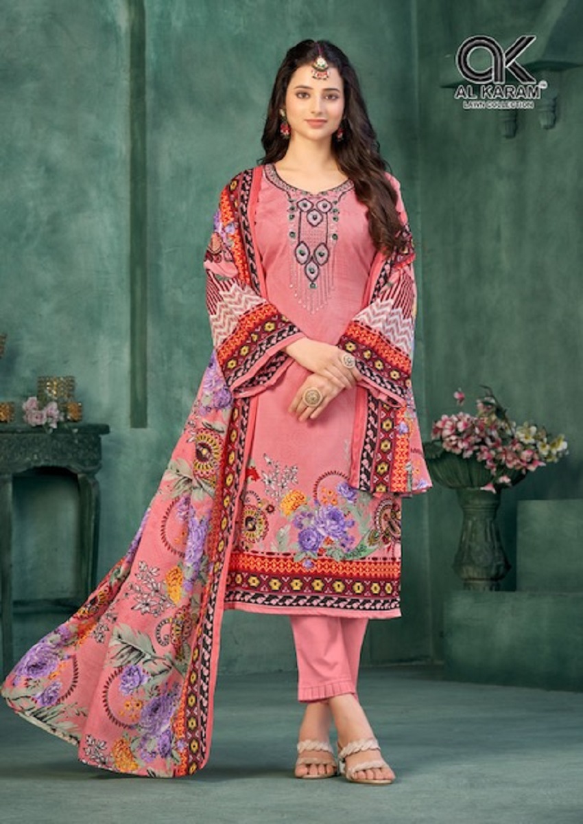 Al Karam Gulfam Vol 3 Cotton Wholesale Pakistani Salwar Suit Catalog - Image 2