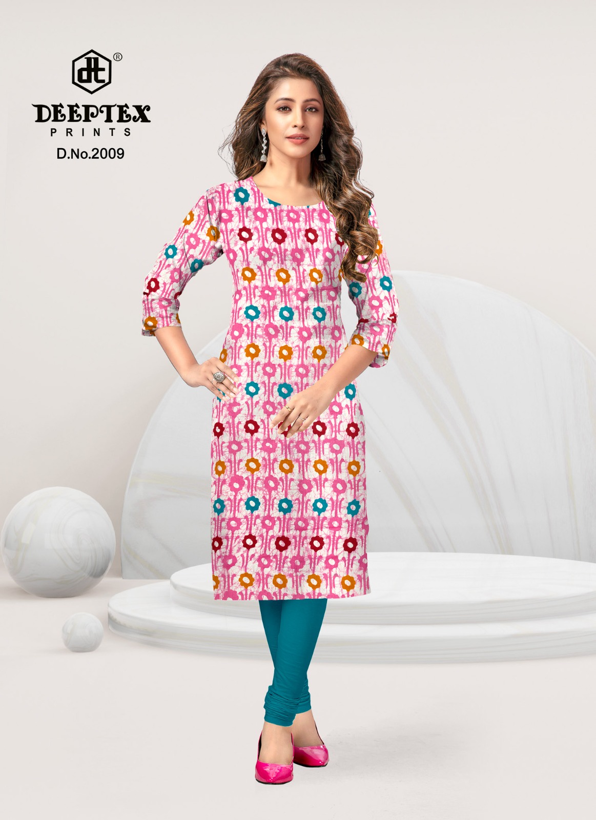 Deeptex Candy Floss Vol 2 Pure Cotton Wholesale Fancy Kurtis Catalog - Image 9