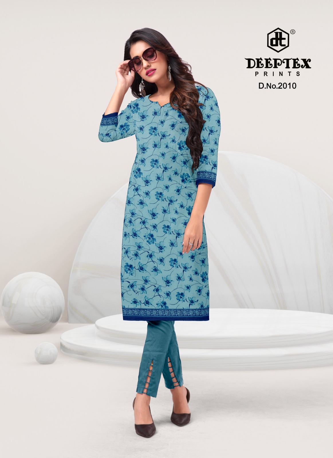 Deeptex Candy Floss Vol 2 Pure Cotton Wholesale Fancy Kurtis Catalog - Image 10